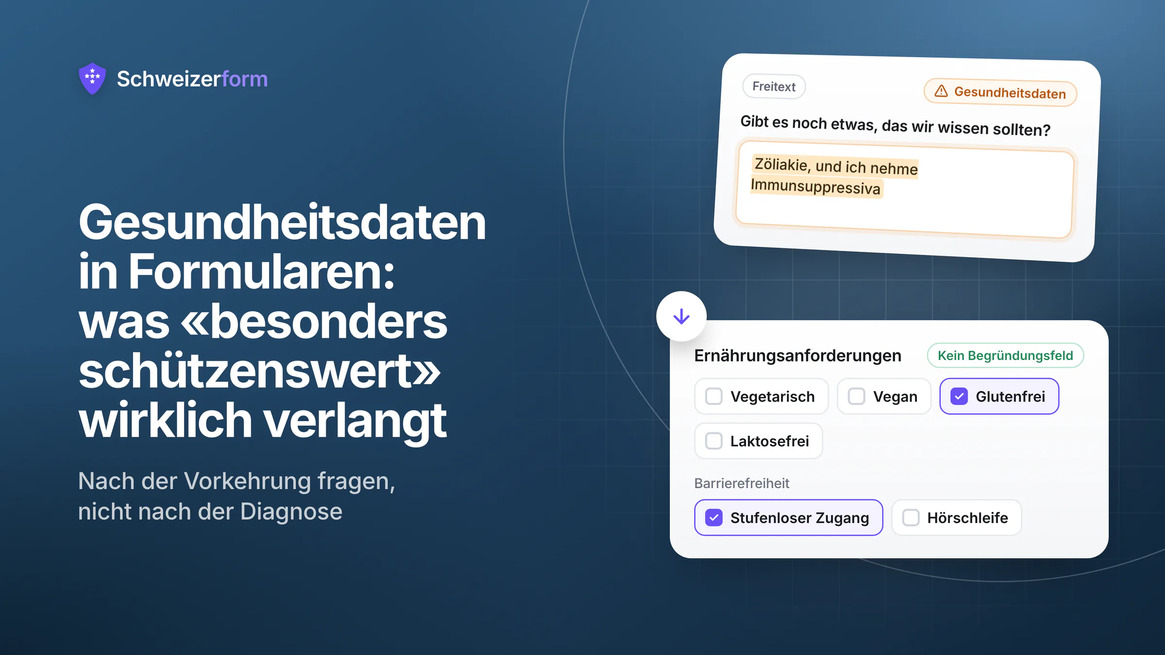 Gesundheitsdaten in Formularen: was «besonders schützenswert» wirklich verlangt