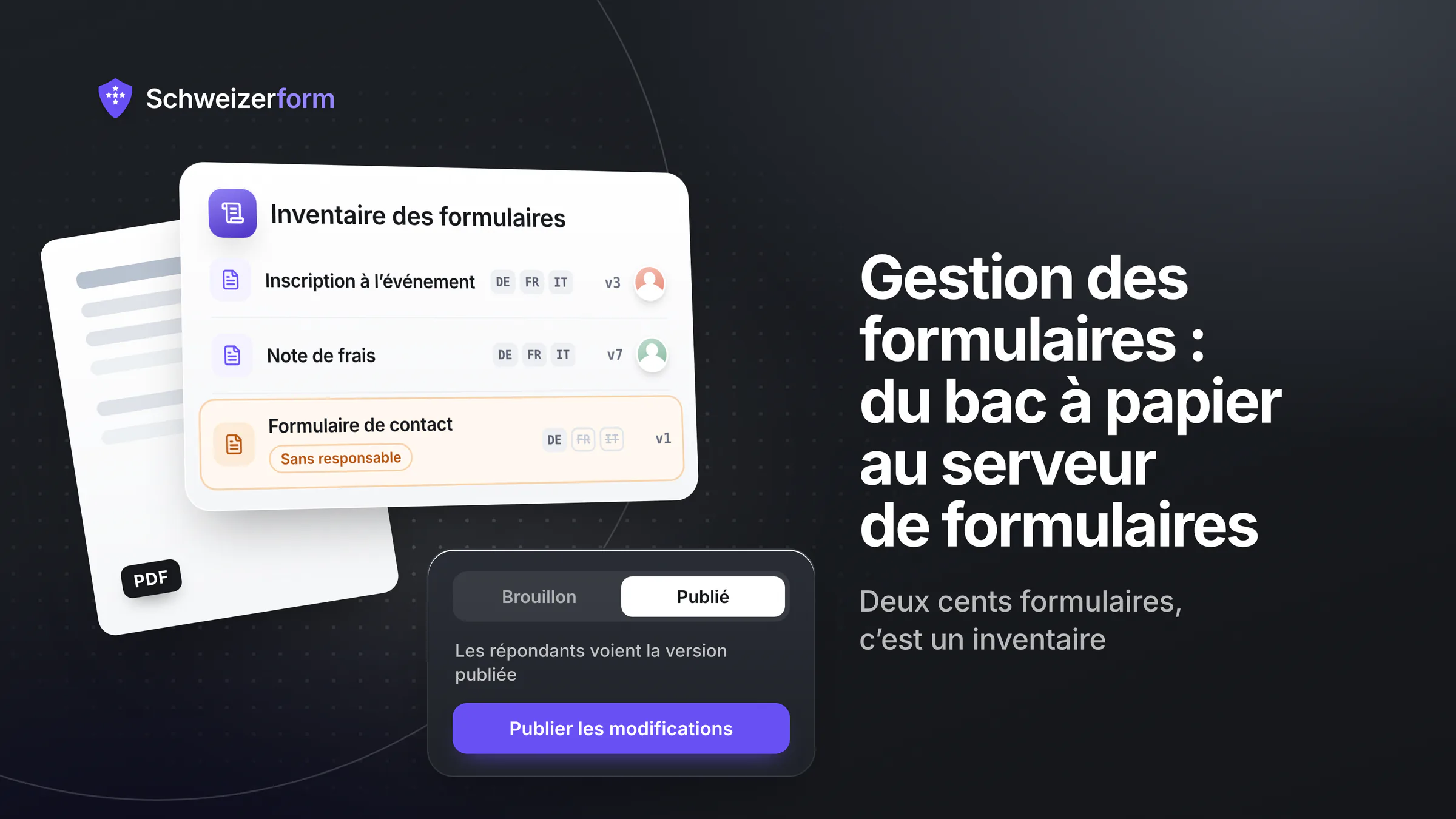 Gestion des formulaires — du bac à papier au serveur de formulaires