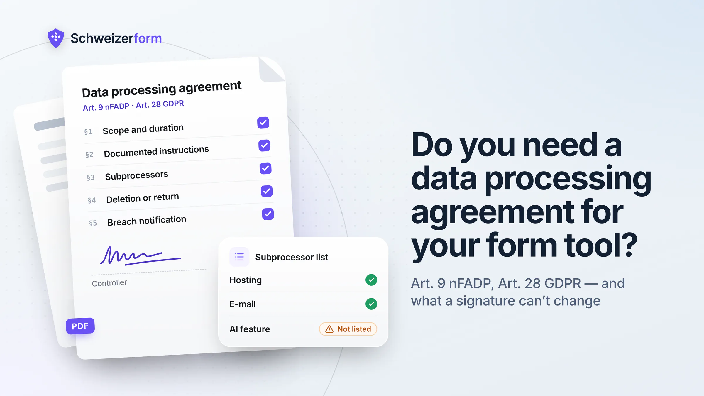 Do You Need a Data Processing Agreement for Your Form Tool?