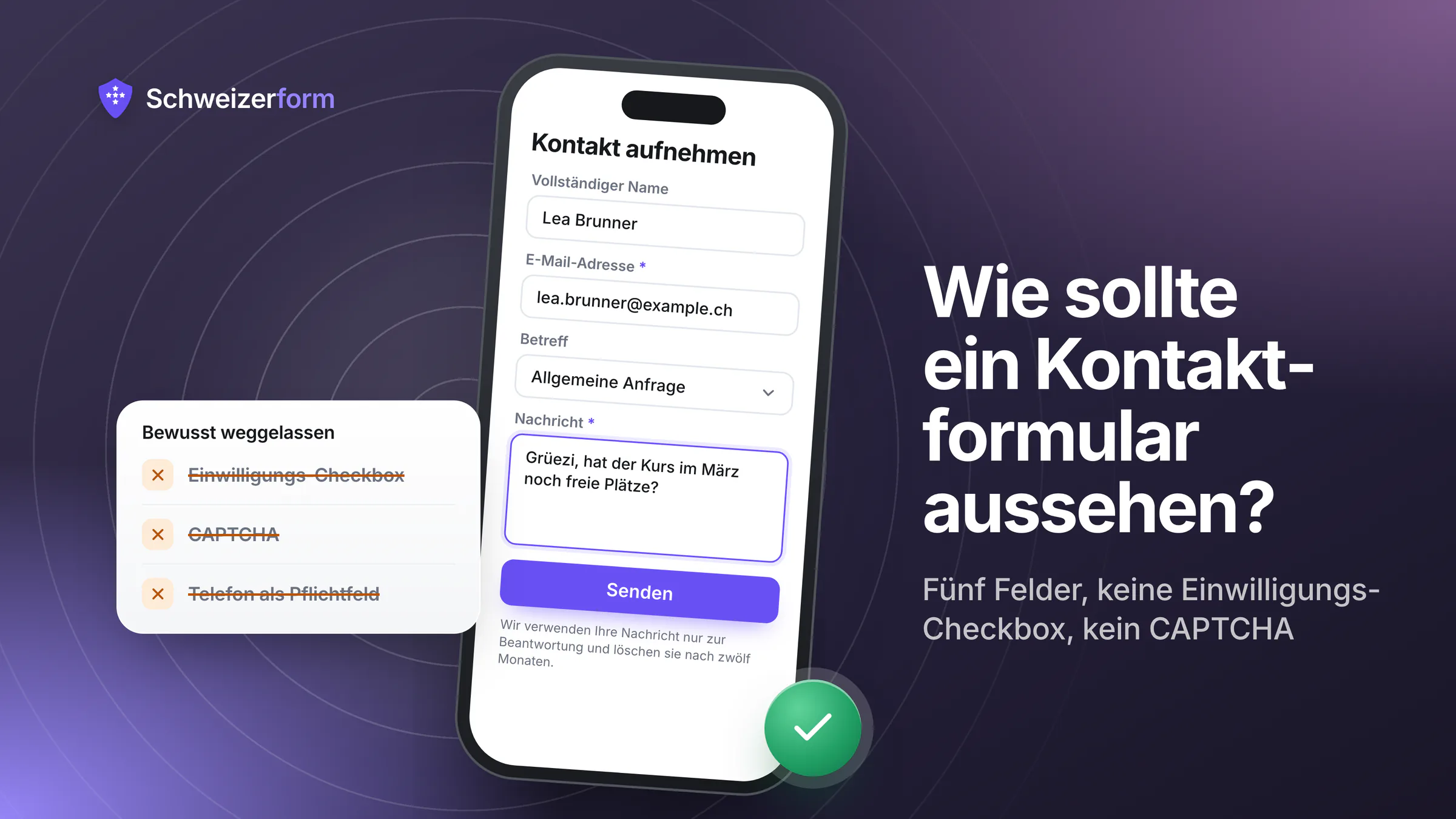 Wie sollte ein Kontaktformular aussehen? Gestaltung, Felder und Datenschutz