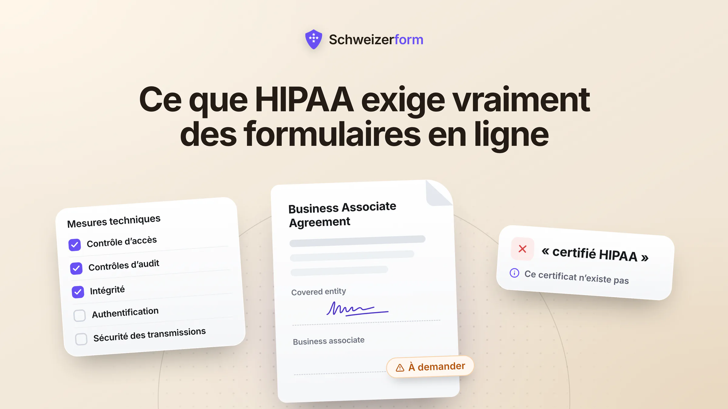 Collecte de formulaires conforme HIPAA
