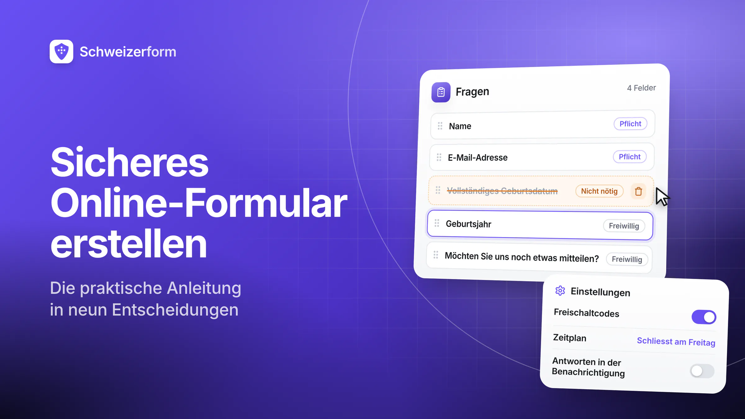 Sicheres Online-Formular erstellen: die praktische Anleitung