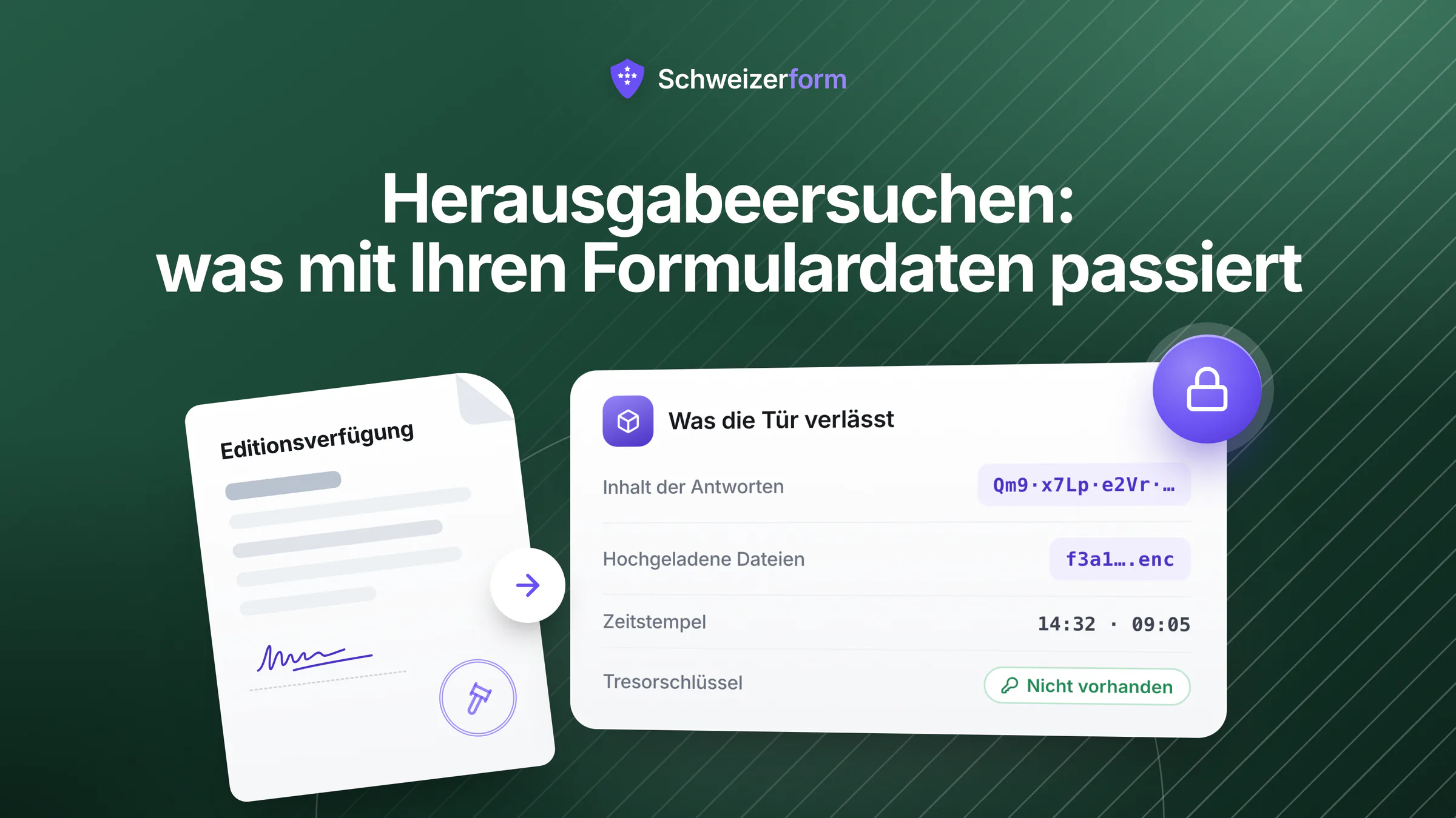 Herausgabeersuchen: was mit Ihren Formulardaten passiert