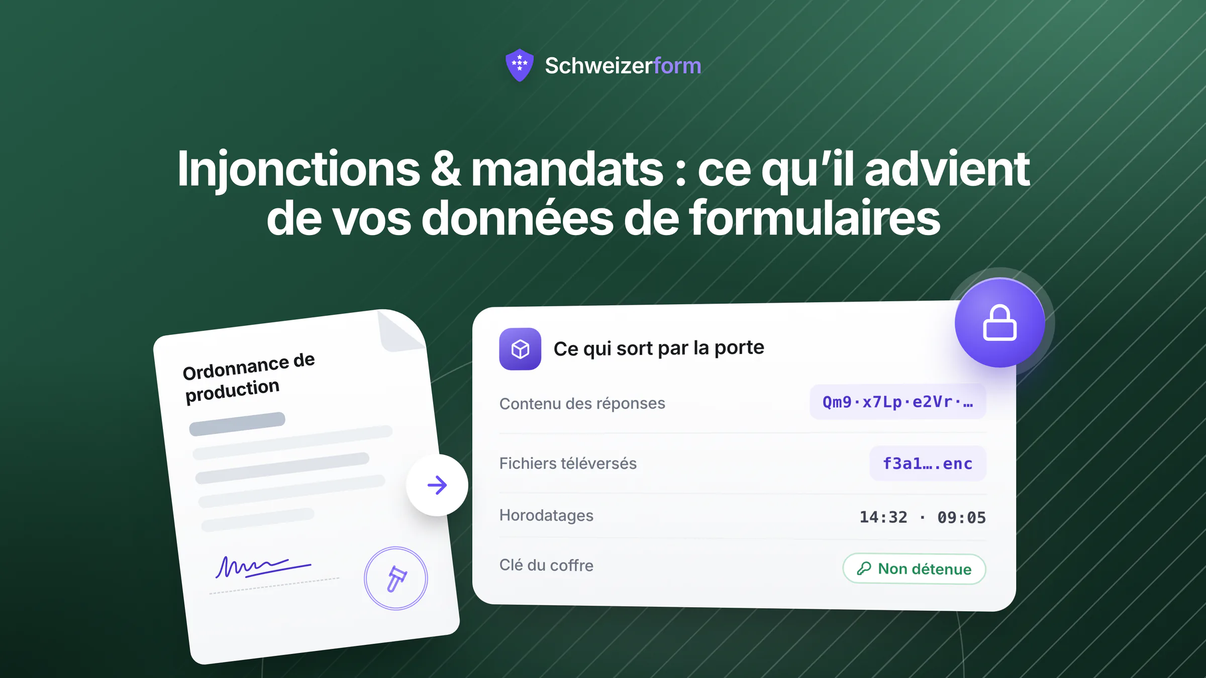 Injonctions & mandats : ce qu'il advient de vos données de formulaires
