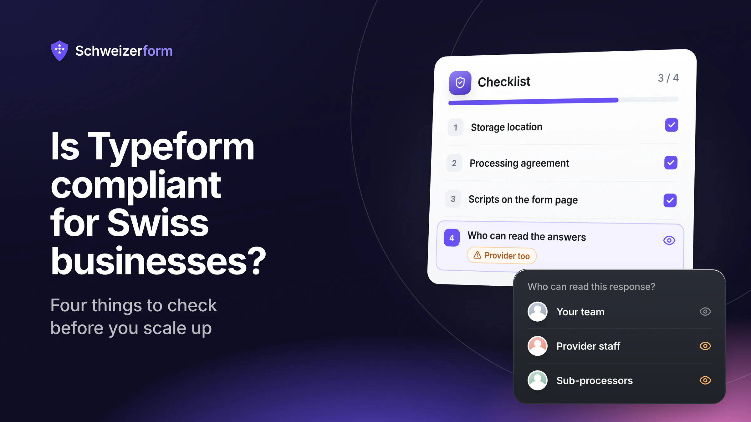 Is Typeform Compliant for Swiss Businesses?
