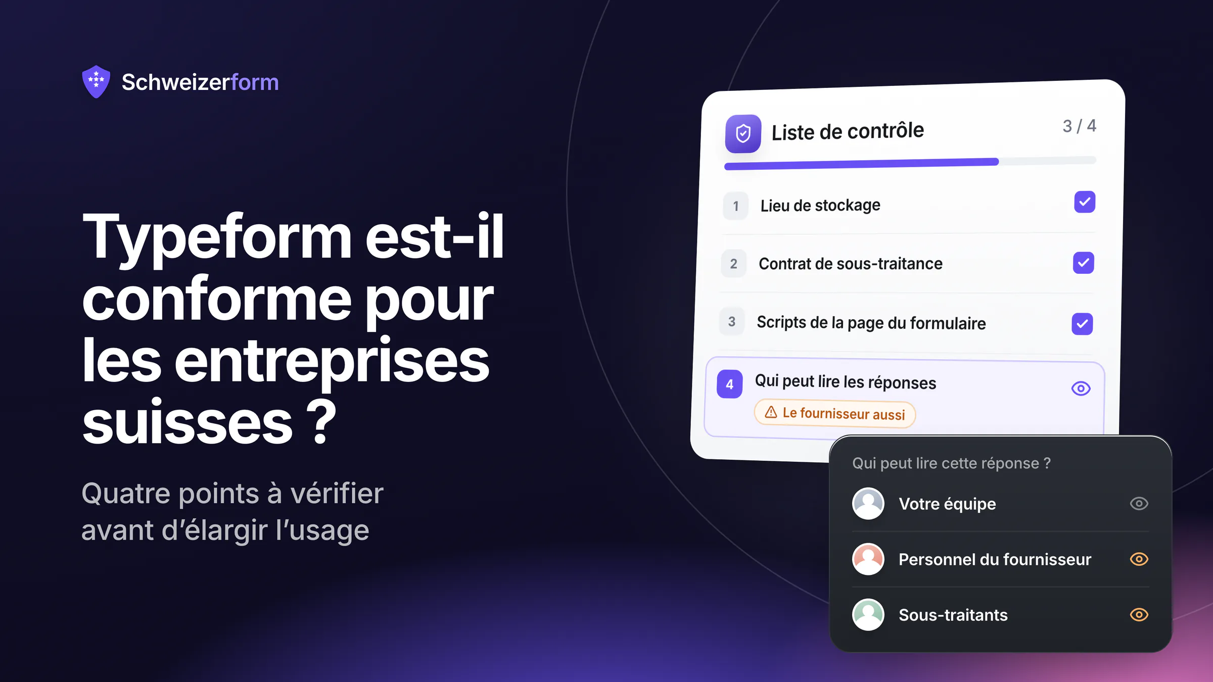 Typeform est-il conforme pour les entreprises suisses ?