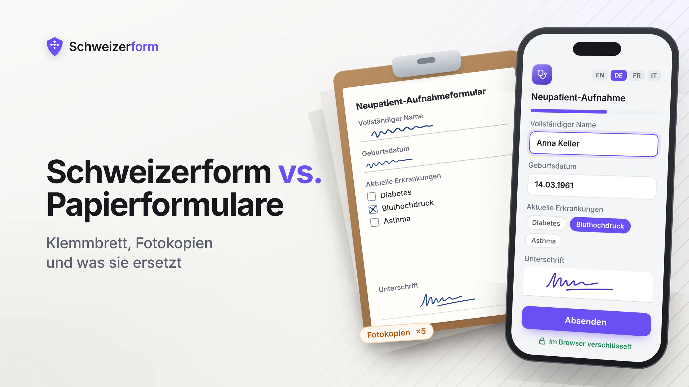 Schweizerform vs Papierformulare