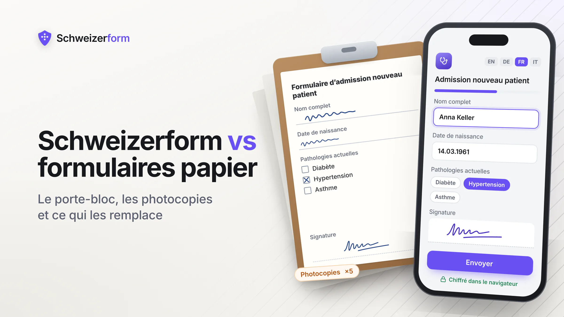 Schweizerform vs formulaires papier
