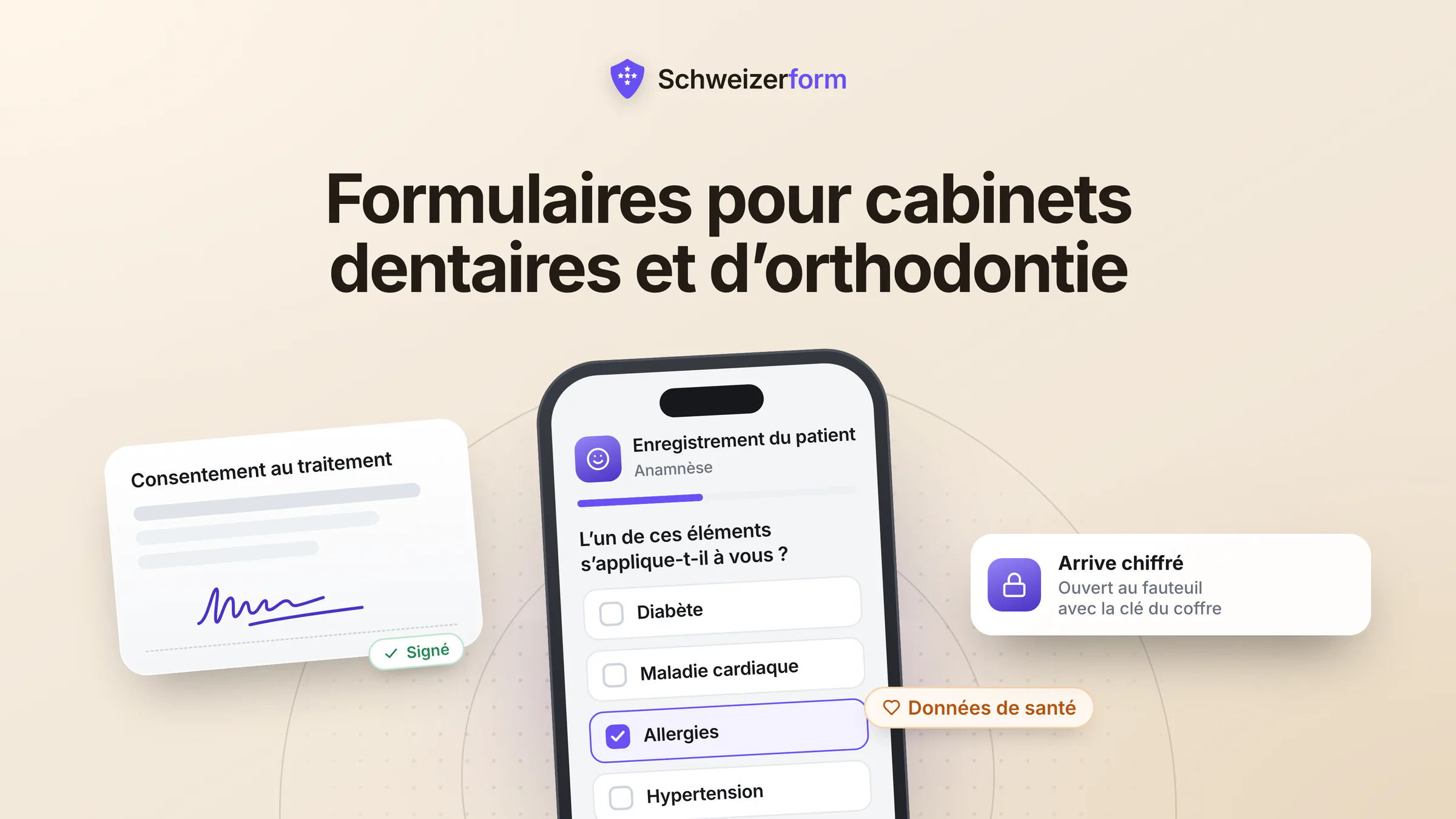 Formulaires pour cabinets dentaires et d'orthodontie
