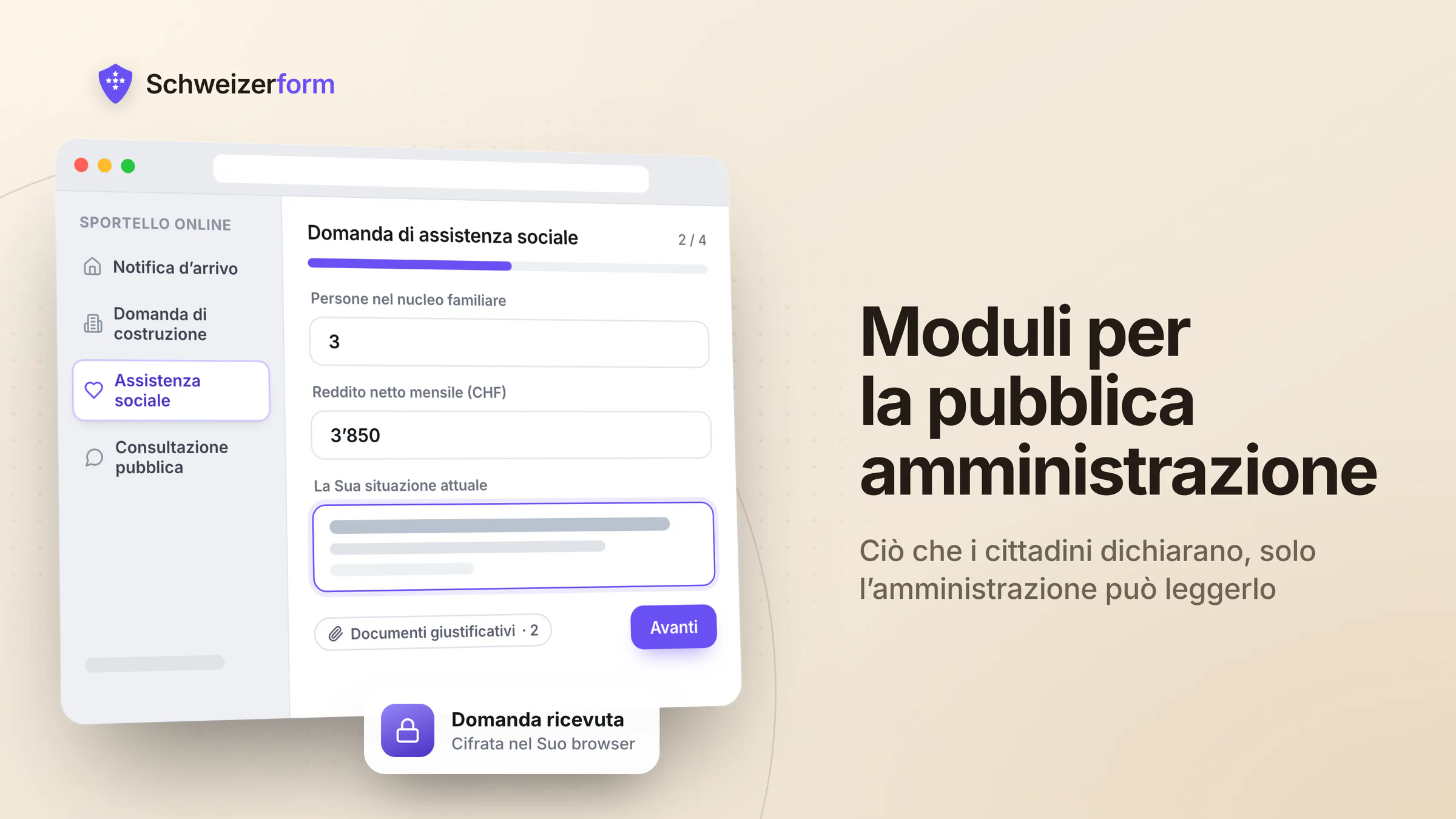 Moduli per la pubblica amministrazione