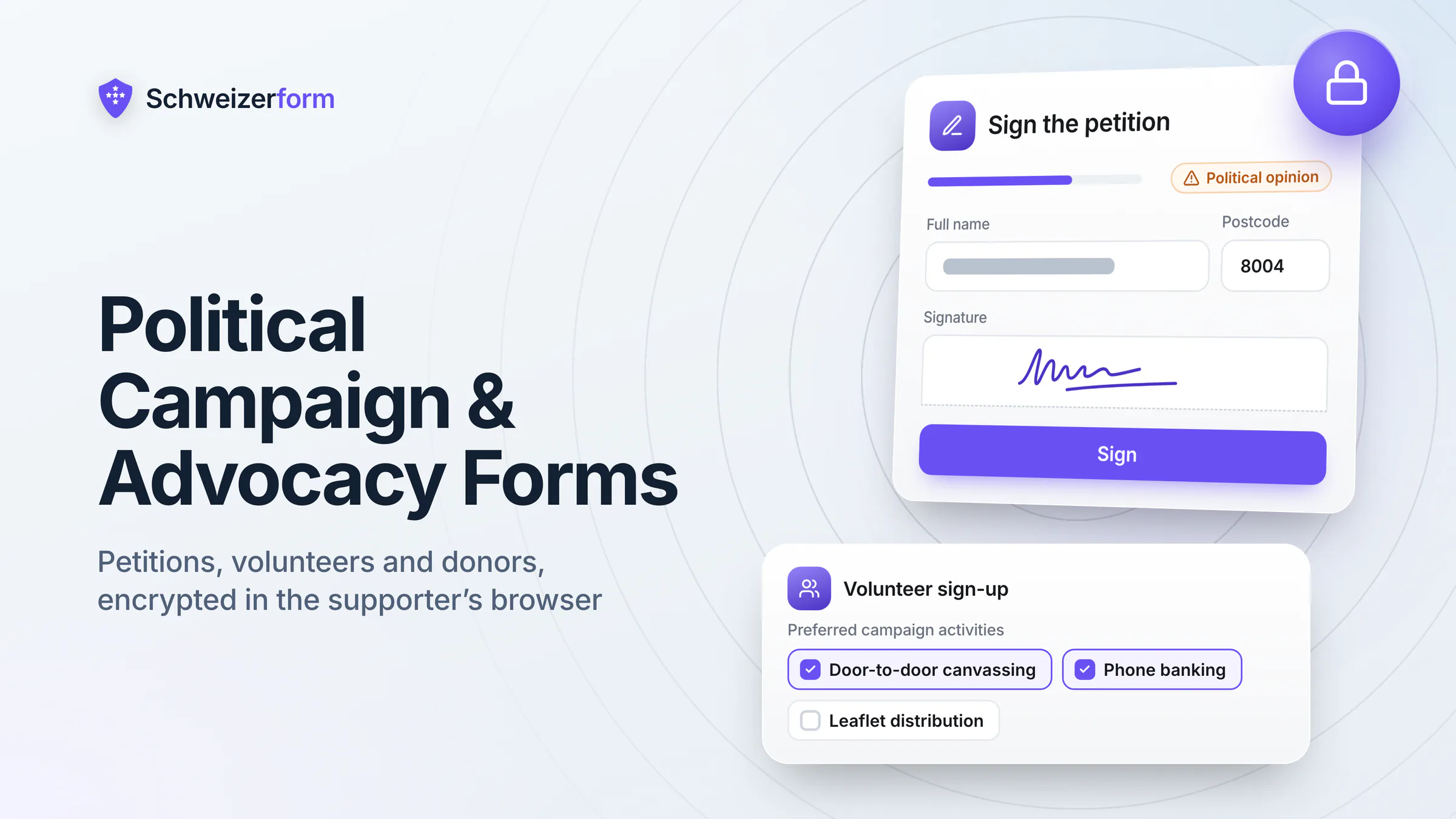 Political Campaign & Advocacy Forms