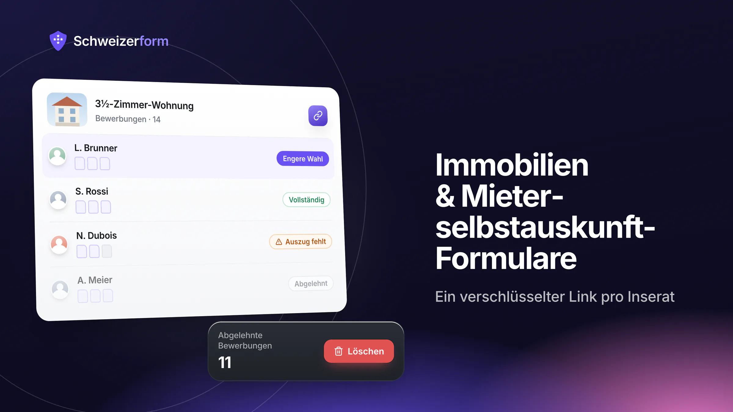 Immobilien & Mieterselbstauskunft-Formulare