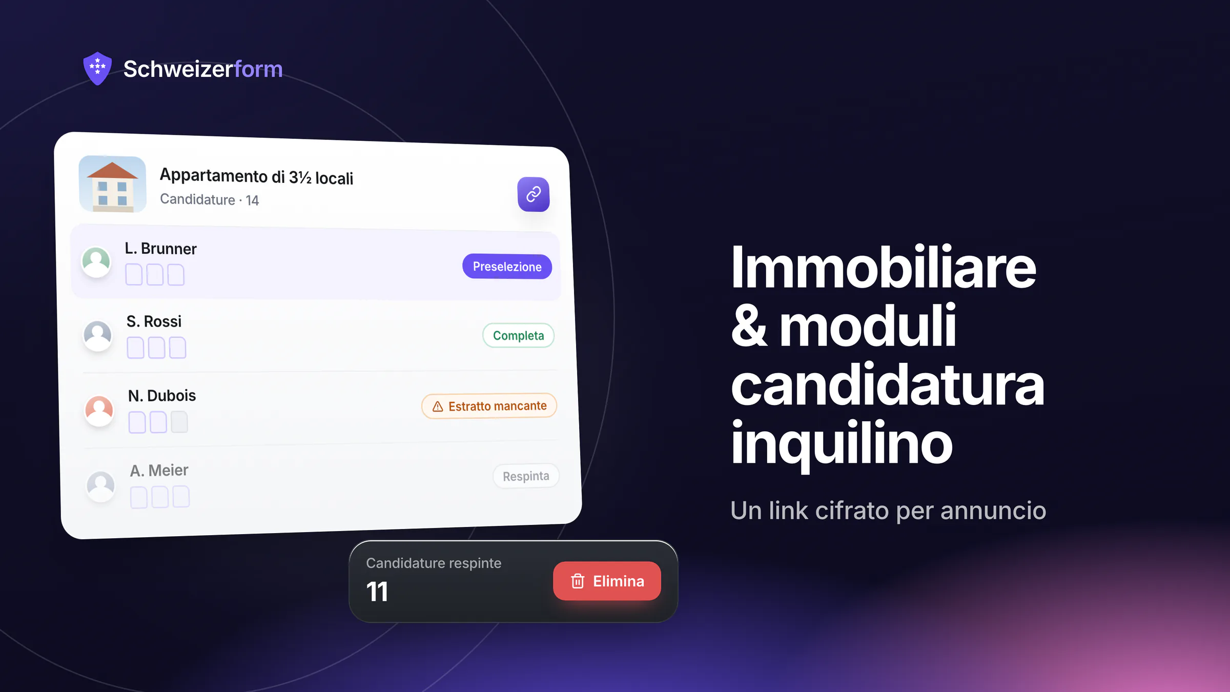 Immobiliare & moduli candidatura inquilino