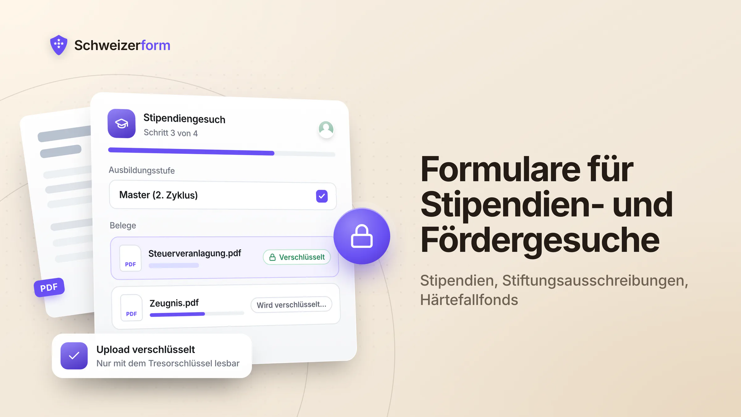 Formulare für Stipendien- und Fördergesuche